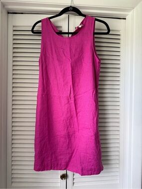 J. Crew Sleeveless Hot Pink Mini Dress